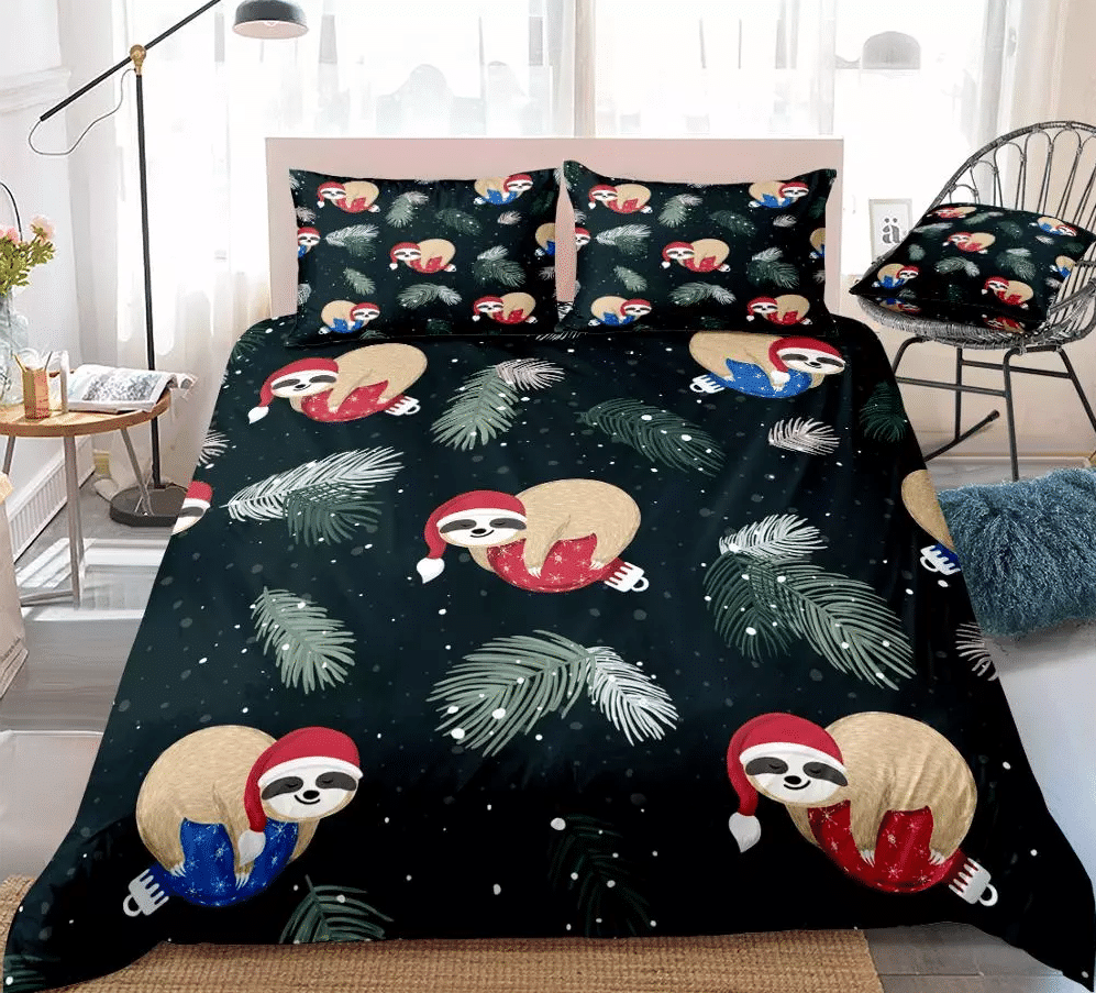 Sloth Christmas Bedding Set