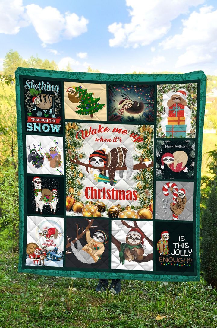 Sloth Christmas DTC2311713 Quilt Blanket