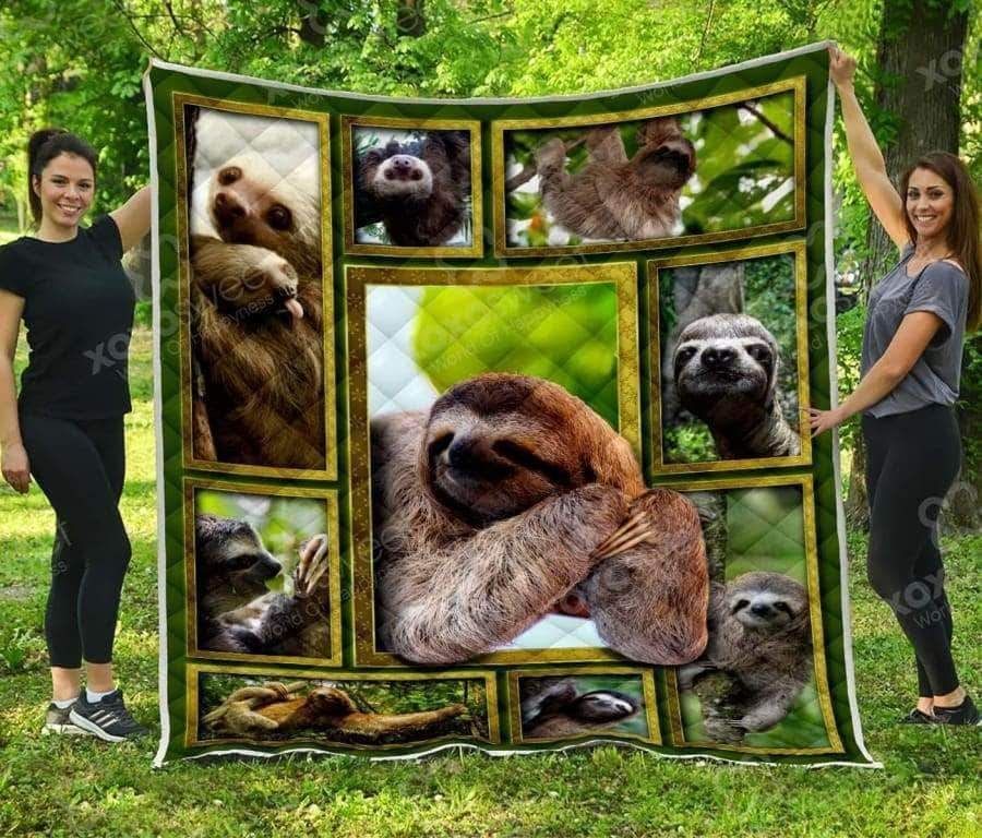 Sloth CL05100088MDQ Quilt Blanket