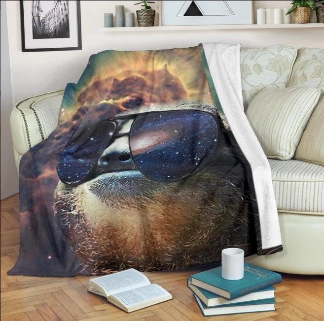 Sloth Sherpa Fleece Blanket