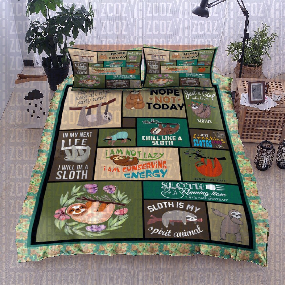 Sloth Bedding Set
