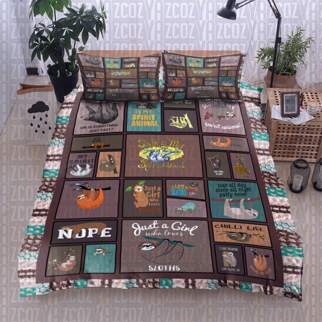 Sloth Bedding Set
