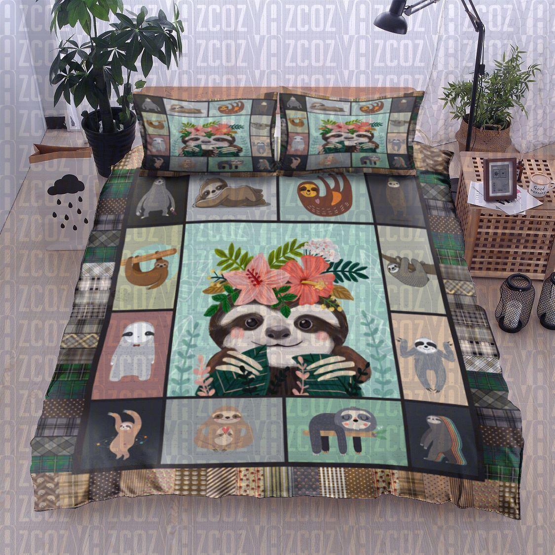 Sloth Bedding Set