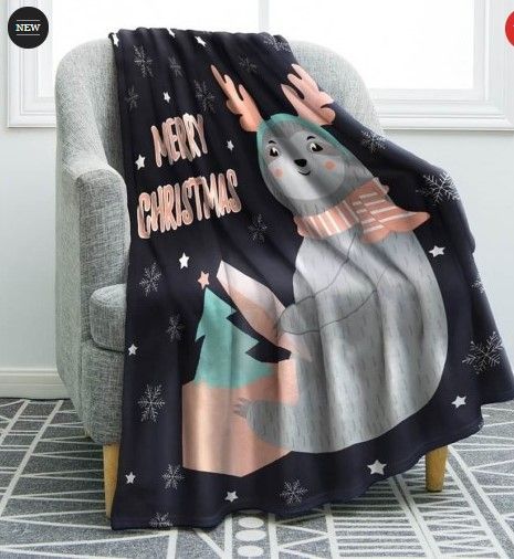Sloth Sherpa Fleece Blanket