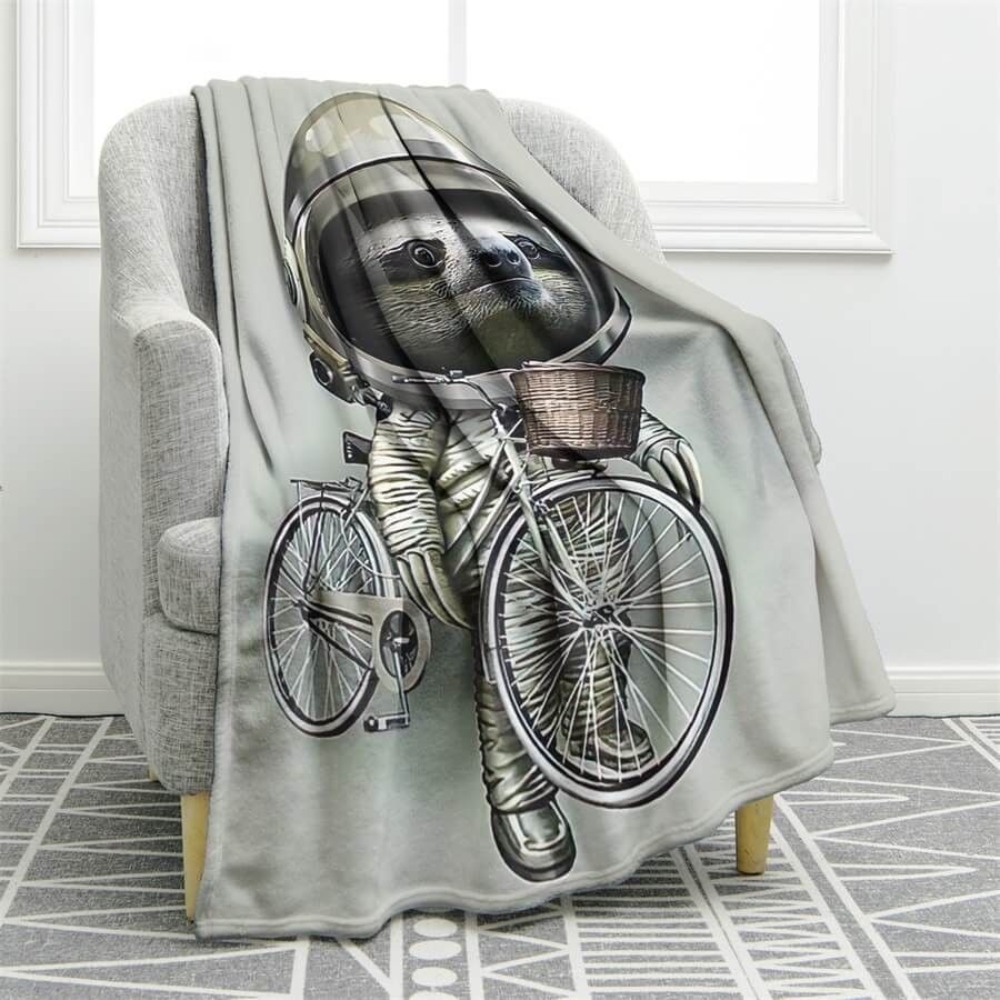 Sloth Sherpa Fleece Blanket
