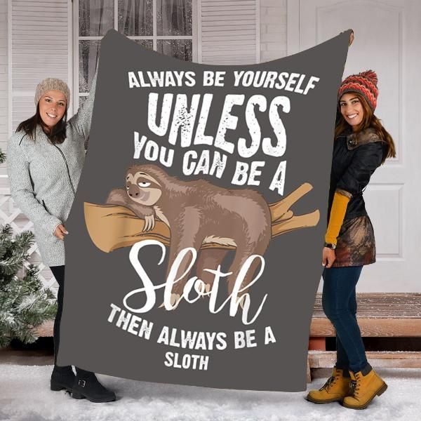 Sloth Sherpa Fleece Blanket