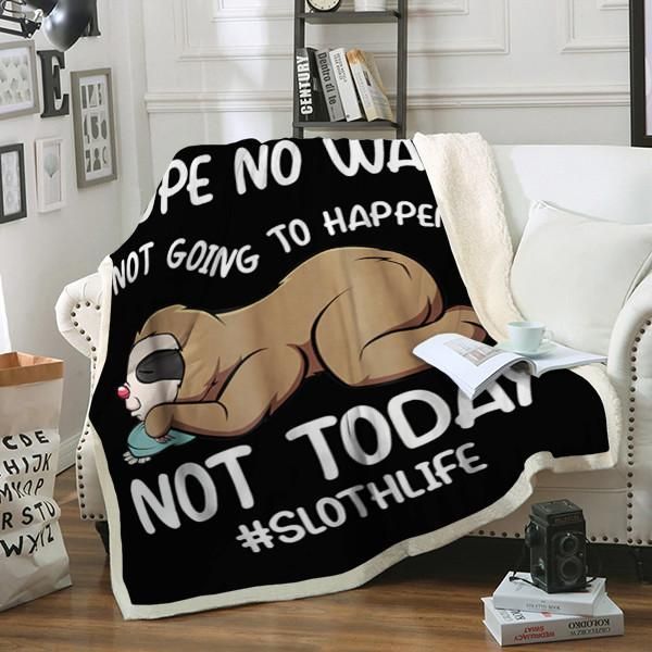 Sloth Sherpa Fleece Blanket