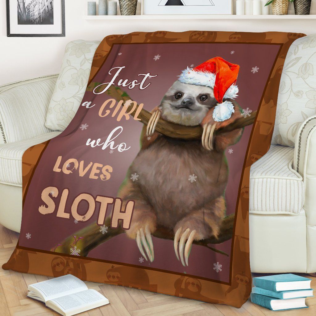 Sloth Sherpa Fleece Blanket