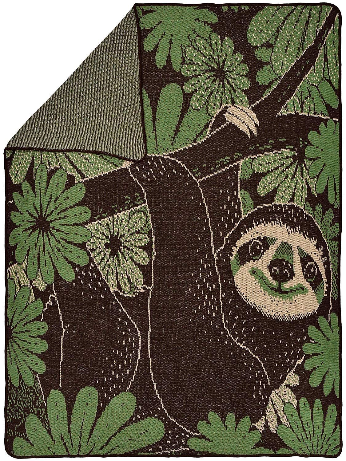 Sloth Sherpa Fleece Blanket