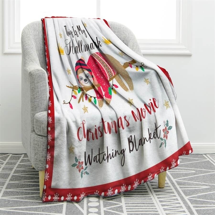 Sloth Sherpa Fleece Blanket