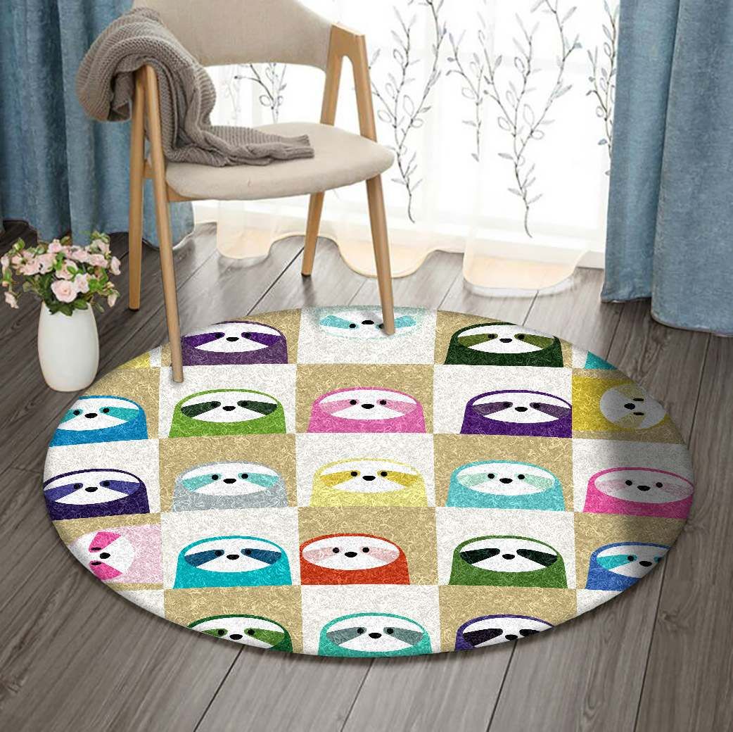 Sloth Round Carpet