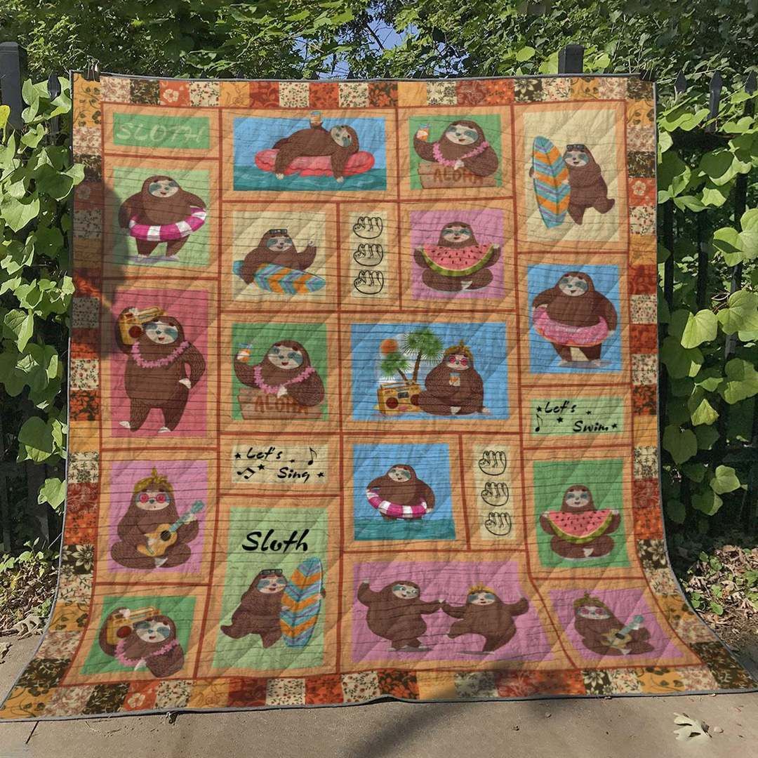 Sloth DN270524 Quilt Blanket