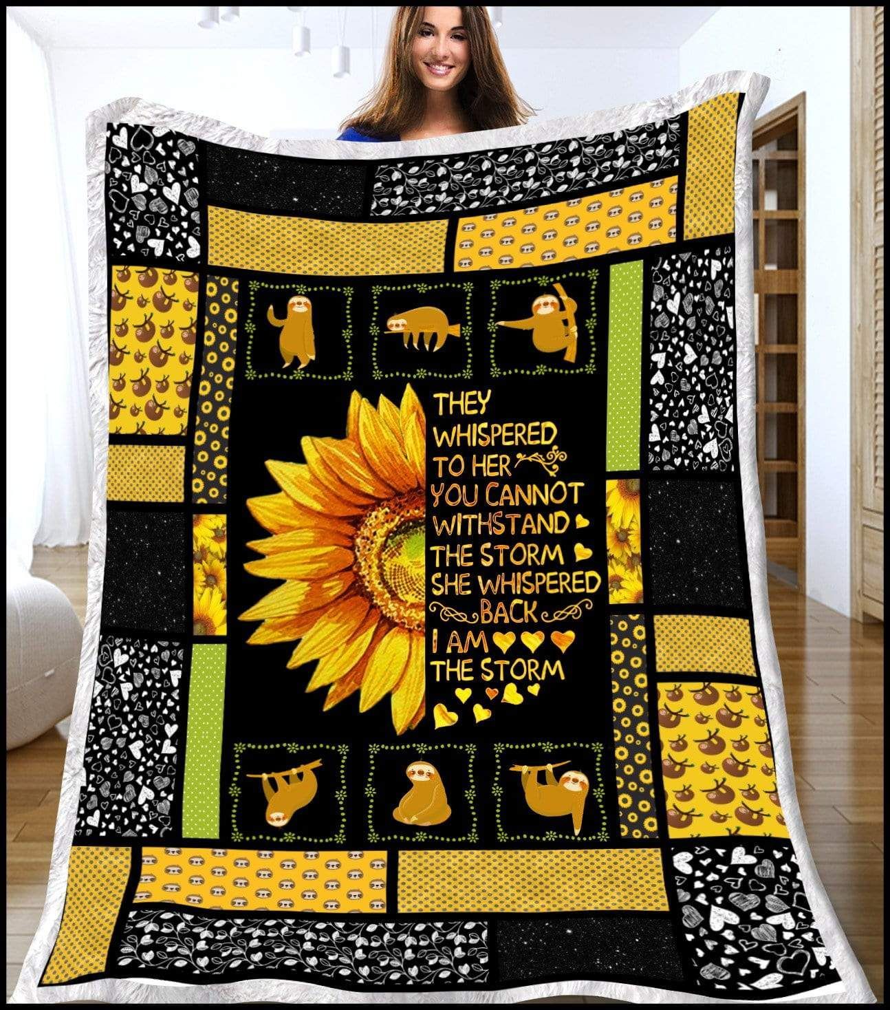 Sloth Fleece Blanket