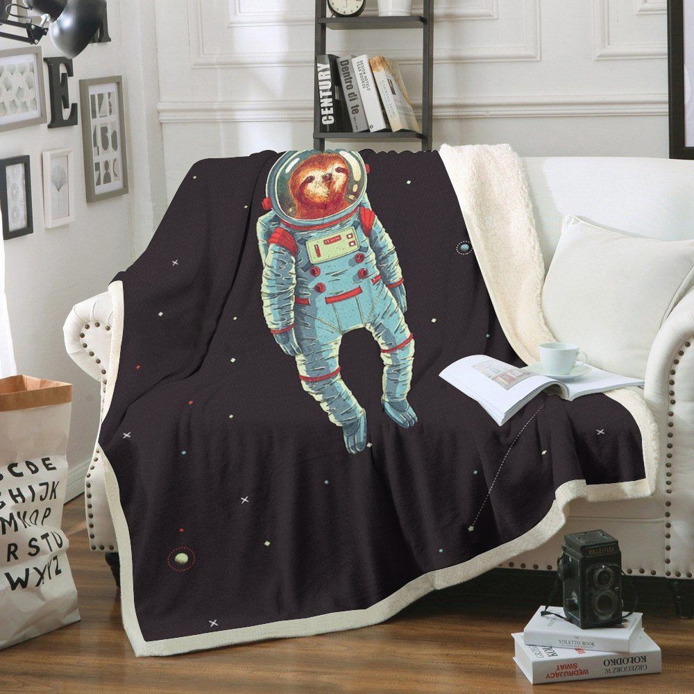 Sloth Sherpa Fleece Blanket