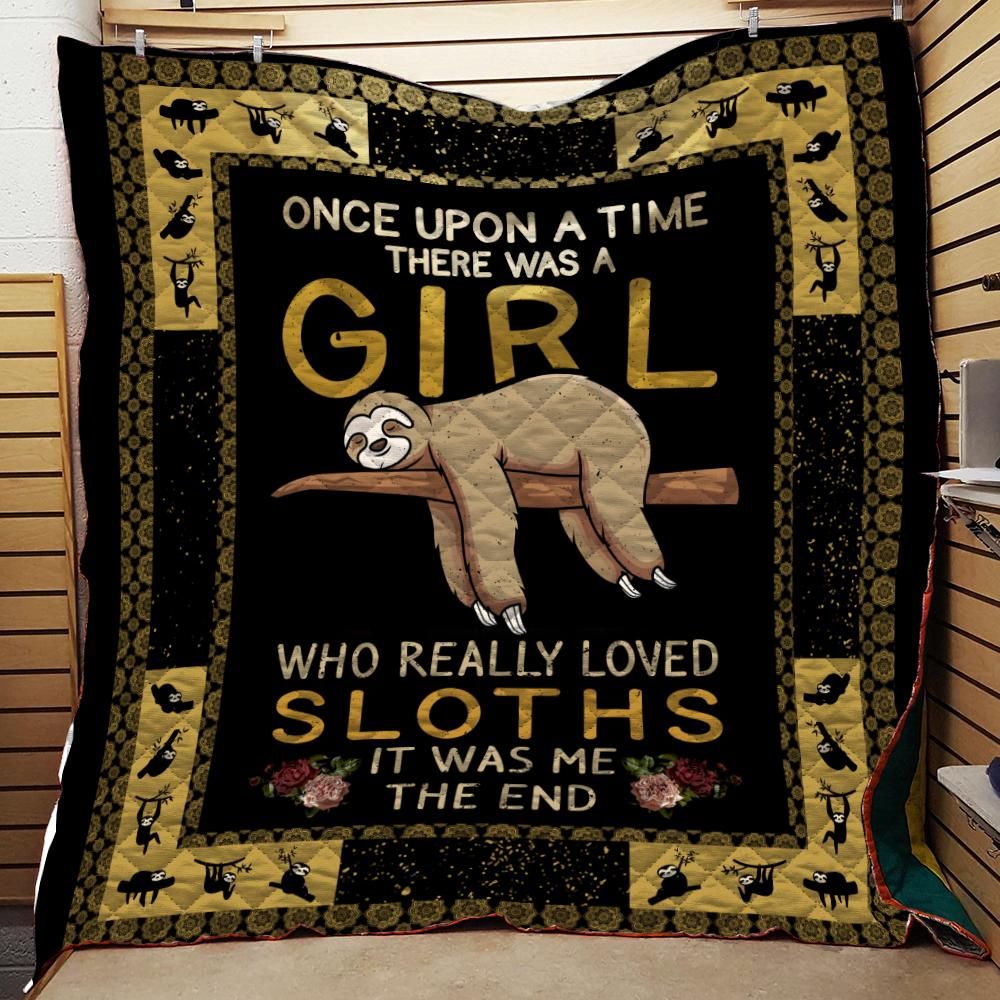 Sloth Girl CLA270685 Quilt Blanket