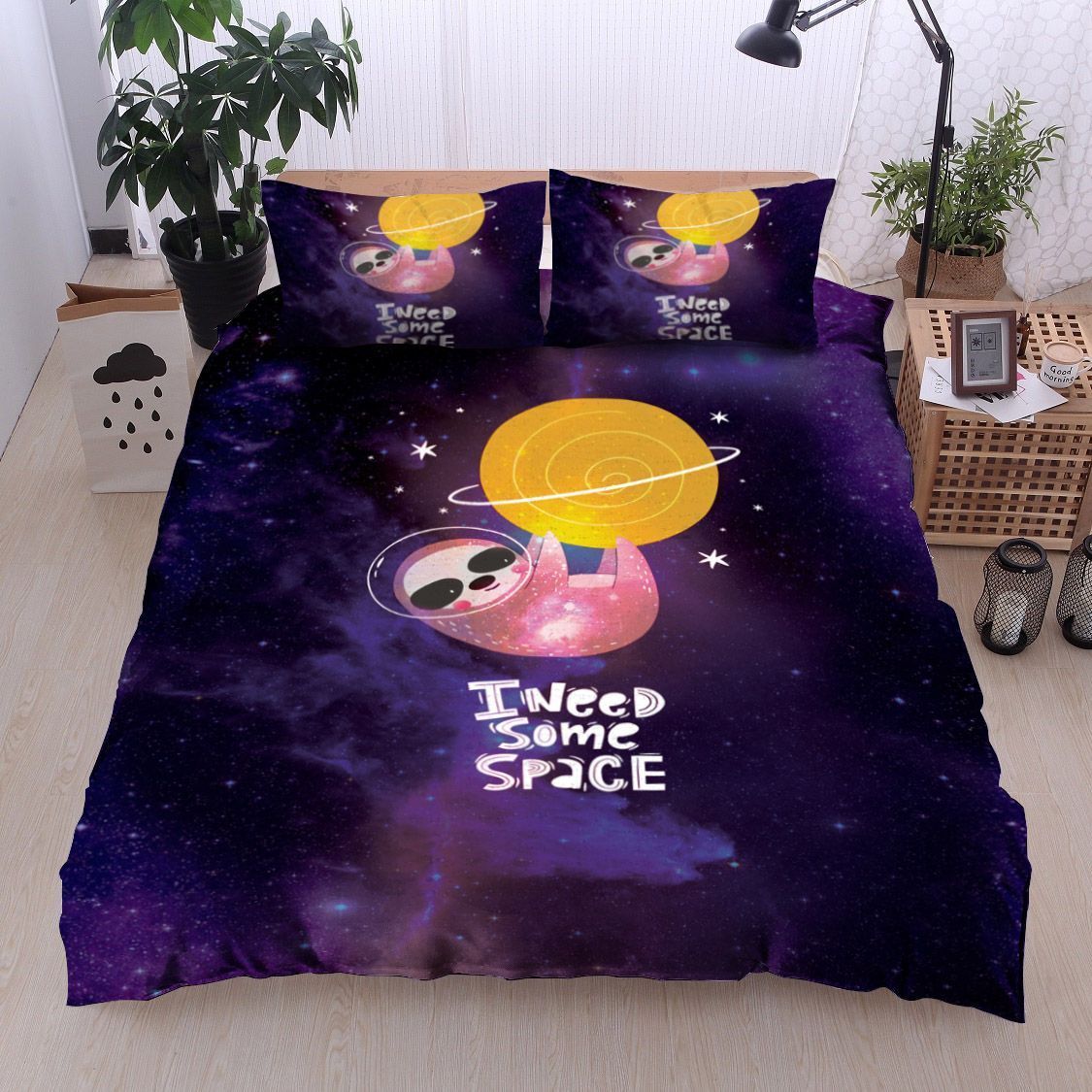 Sloth I Need Some Space Bedding Set