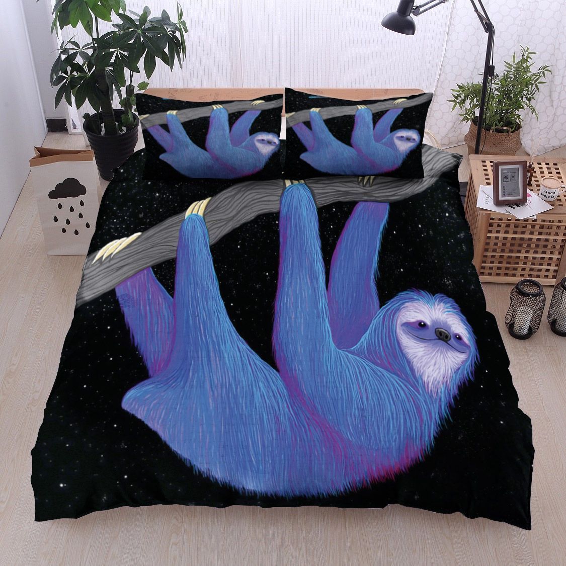 Sloth In The Starlight Bedding Set