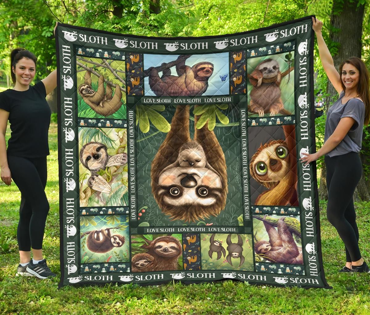 Sloth Love Sloth 0410 Quilt Blanket DHC3112727TD