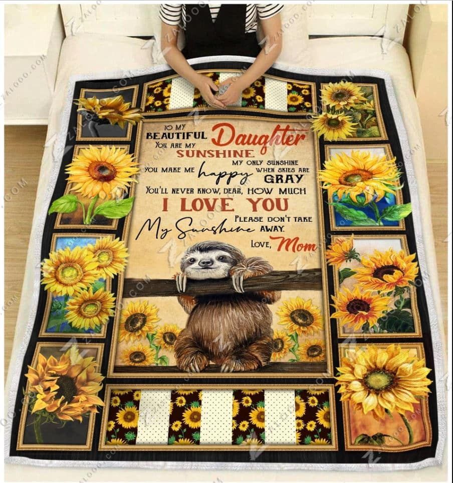 Sloth Love You Mom Quilt Blanket DHC31121553TD
