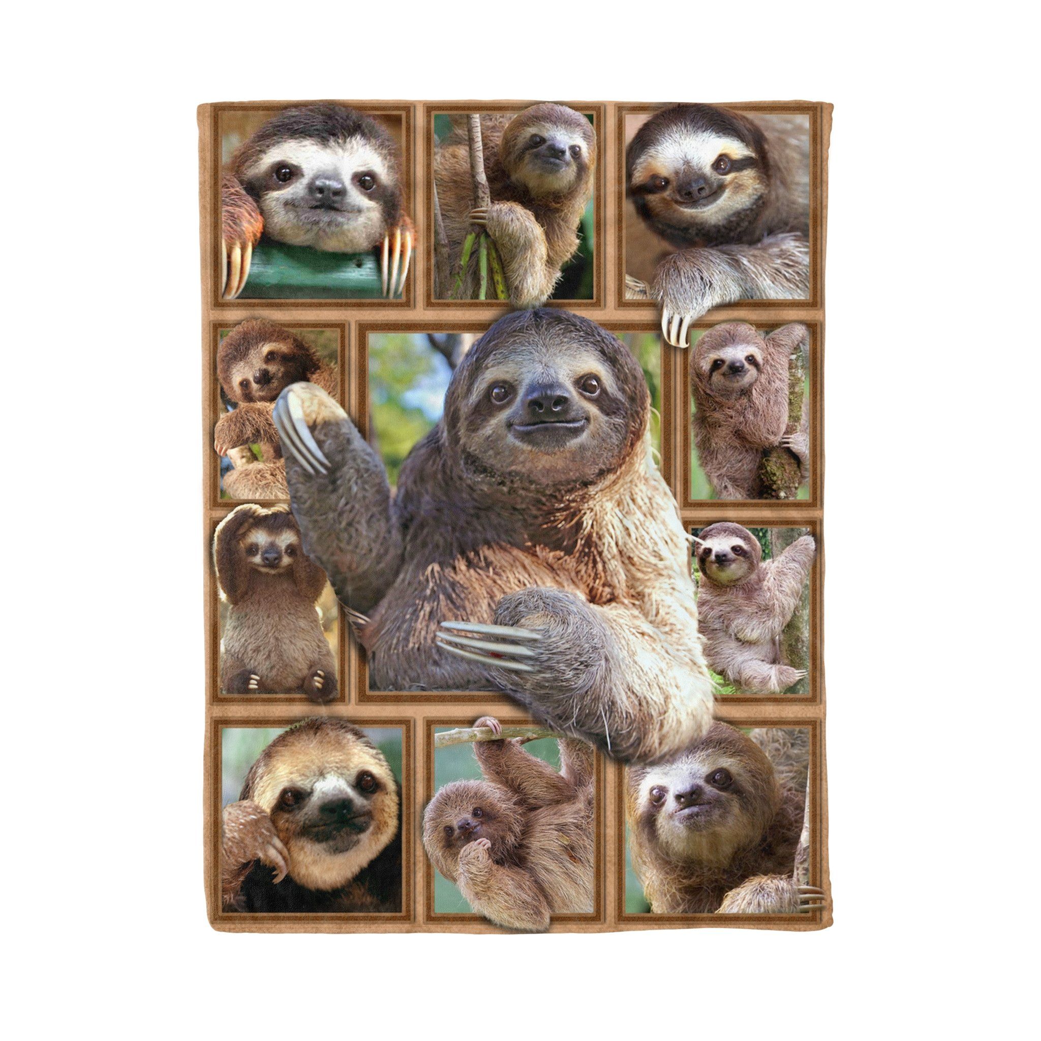 Sloth Fleece Blanket