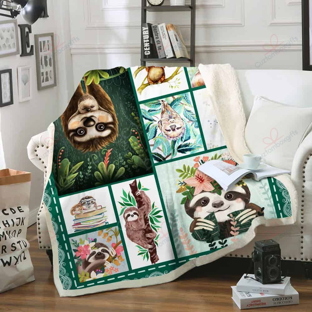 Sloth Fleece Blanket