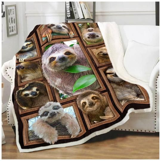 Sloth Fleece Blanket