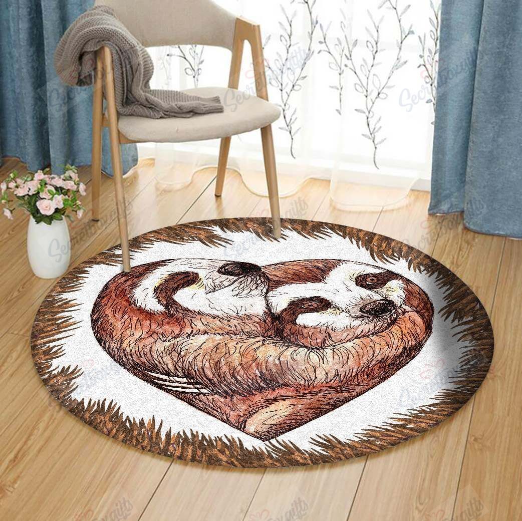 Sloth Round Carpet