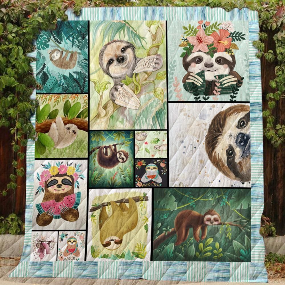 Sloth Nothing In My Head Quilt Blanket DHC020120699TD