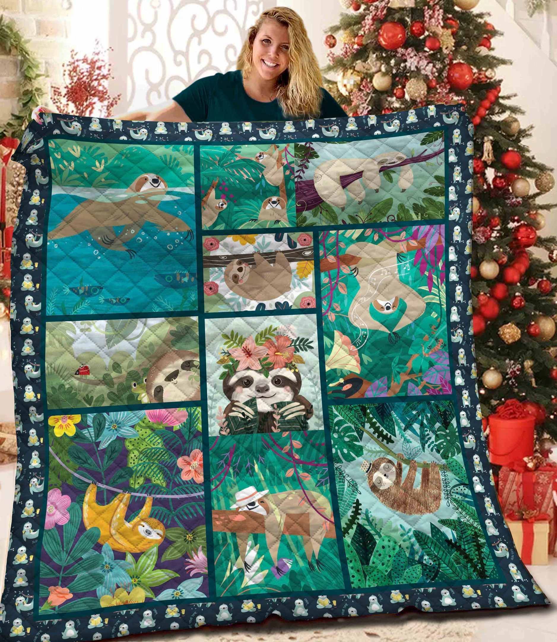 Sloth Quilt Blanket BBB251009MH