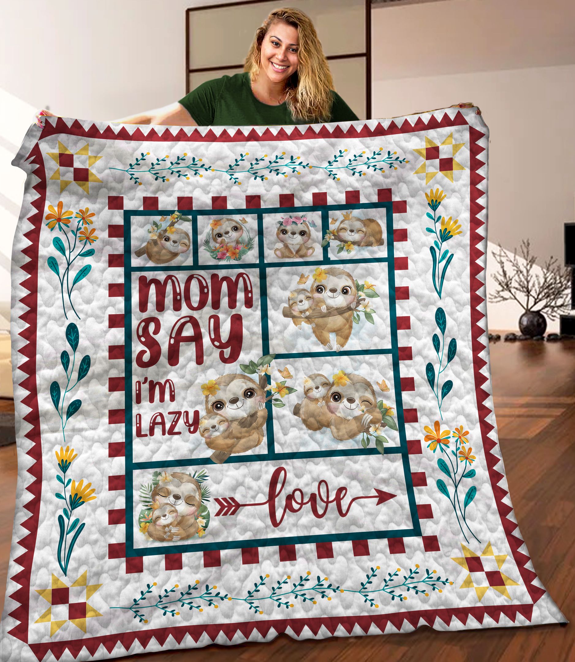 Sloth Quilt Blanket C9B060601HD