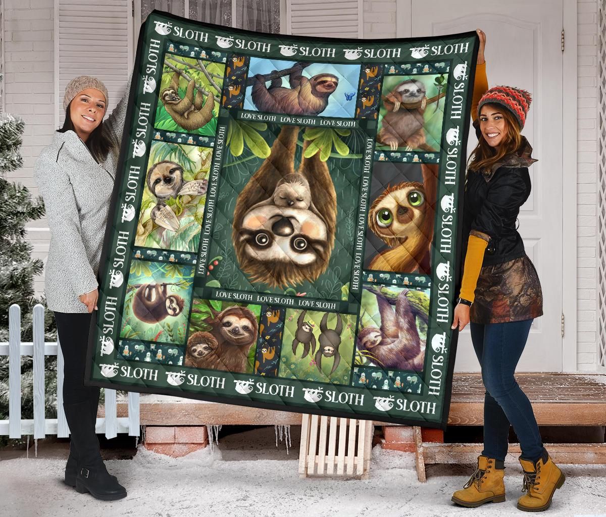 Sloth Quilt Blanket Dhc09121586Dd
