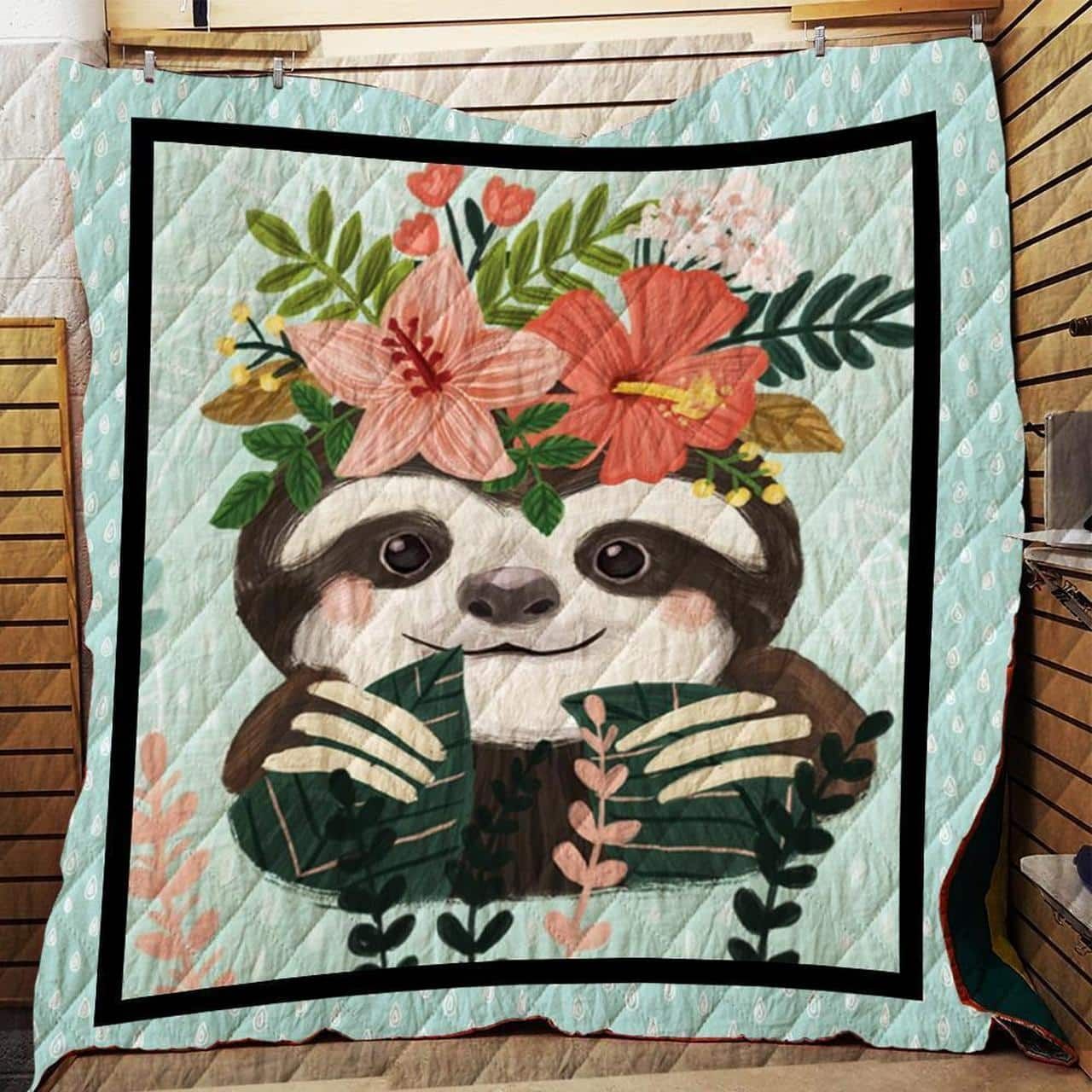 Sloth Sealed With A Kiss Quilt Blanket DHC020120577TD
