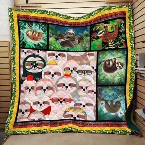 Sloth The Lazy Friends Quilt Blanket Dhc04011691Dd