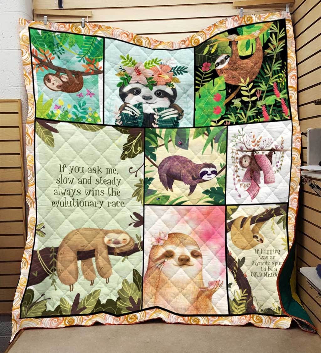 Sloth This Land Is Your Land Quilt Blanket DHC020120625TD
