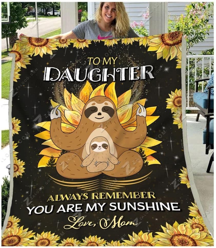 Sloth To My Daughter Quilt Blanket DHC31121554TD