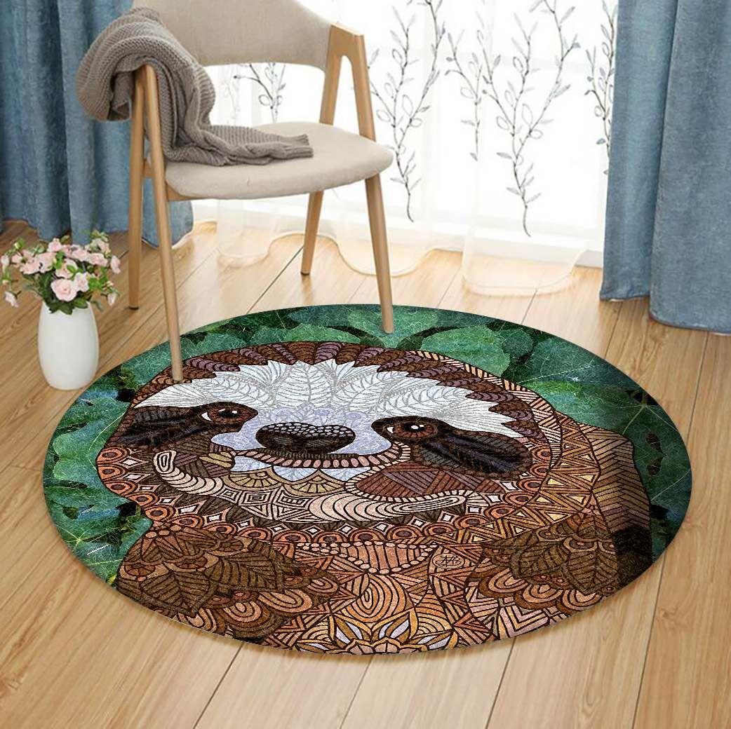 Sloth Round Carpet