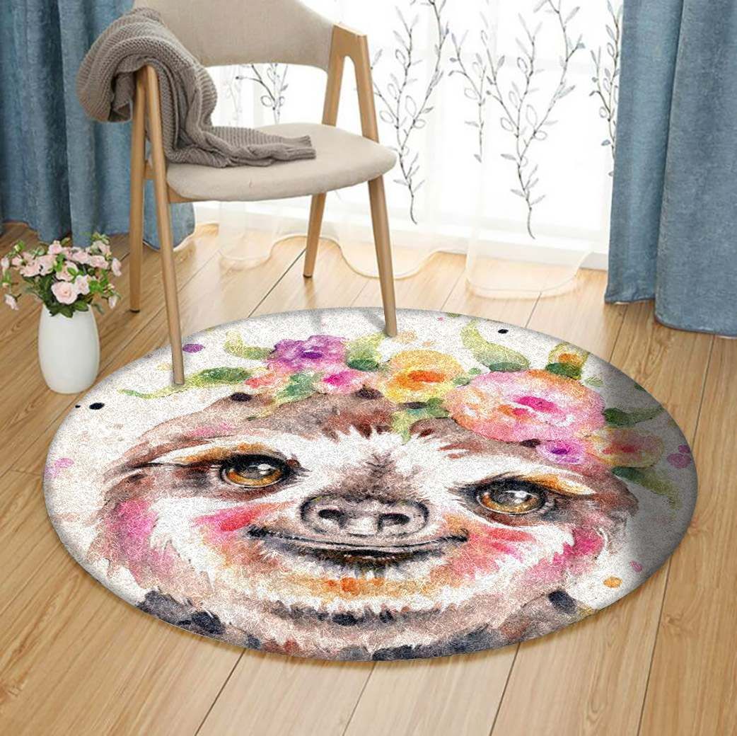 Sloth Round Carpet