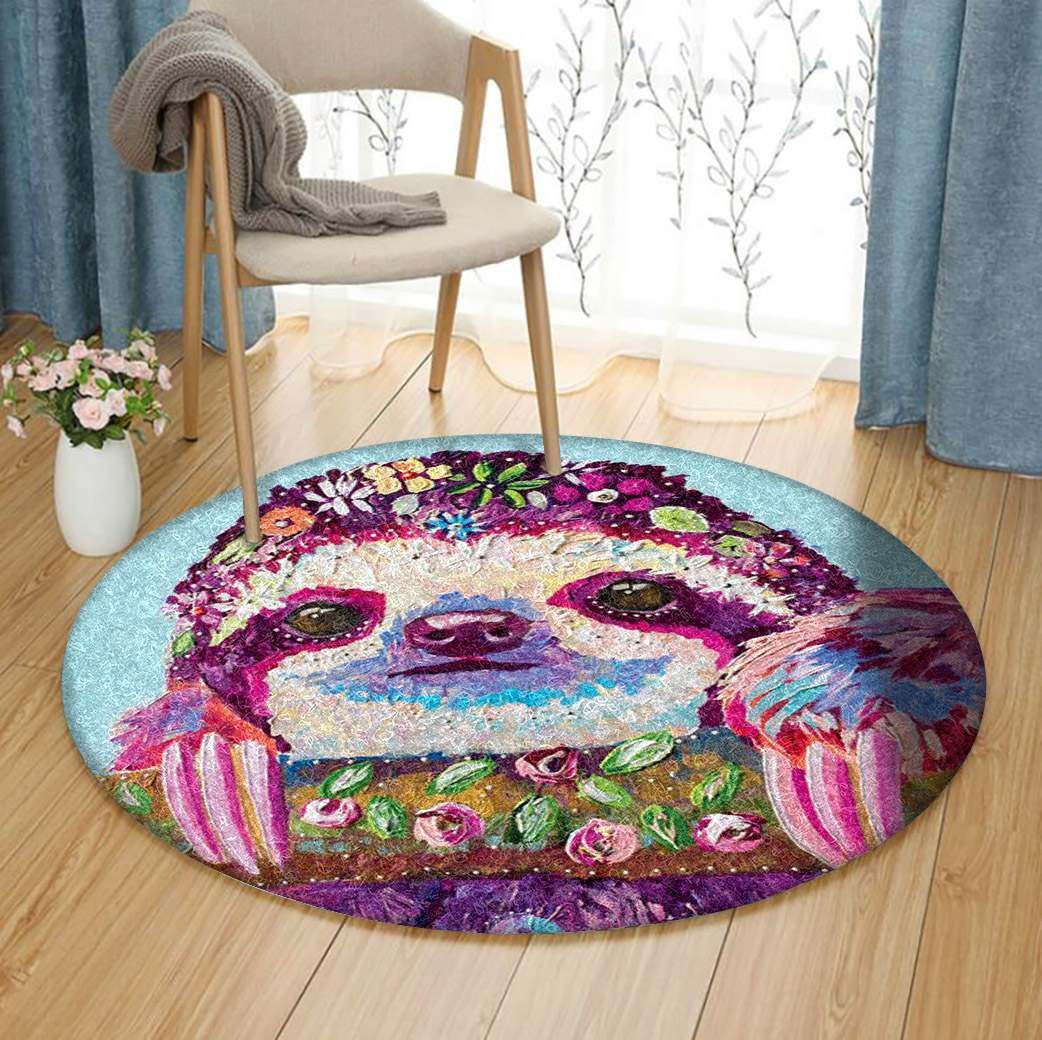Sloth Round Carpet