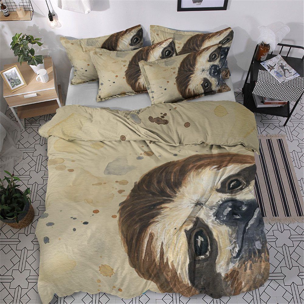 Sloth Cotton Bed Sheets Spread Comforter Bedding Set