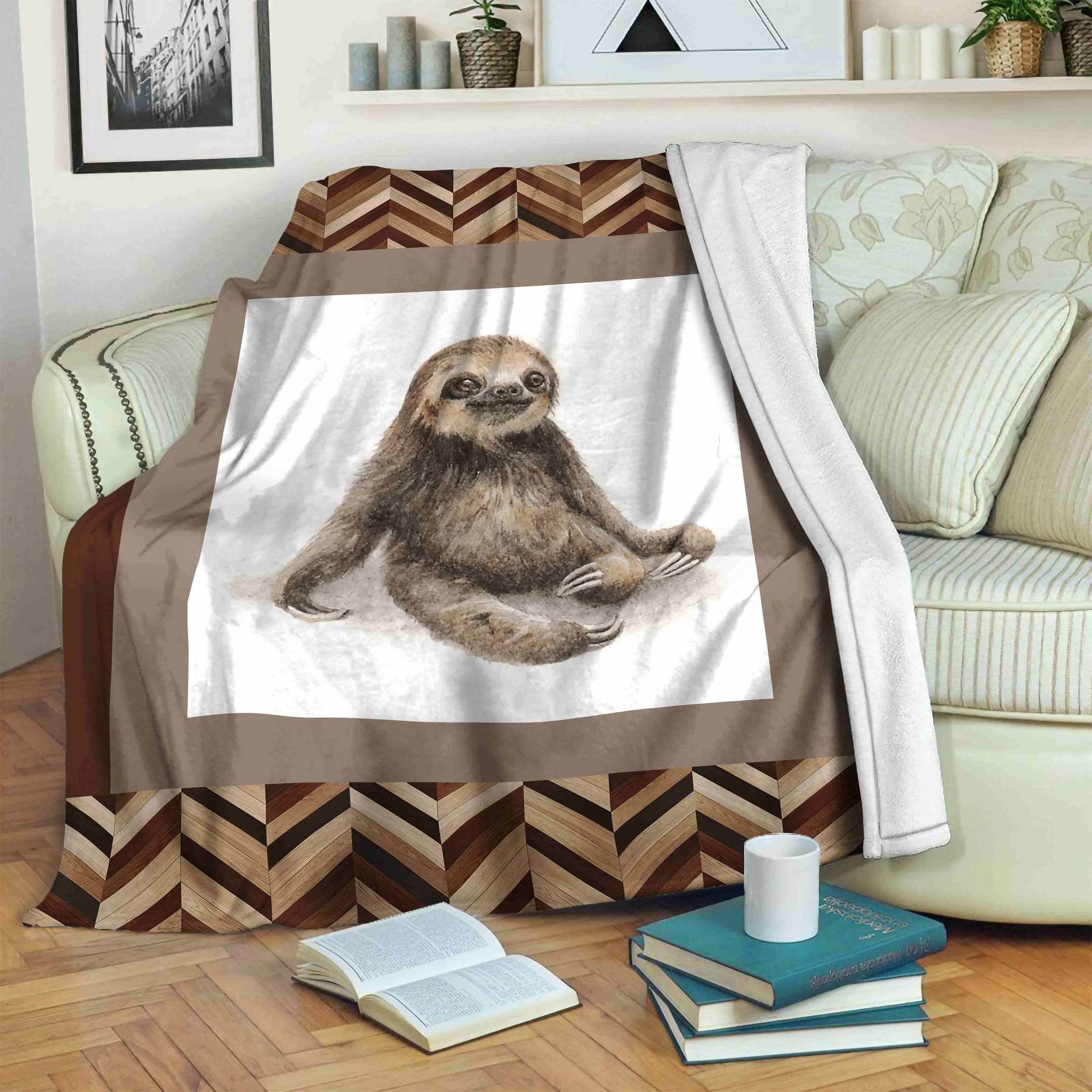 Sloth Fleece Blanket