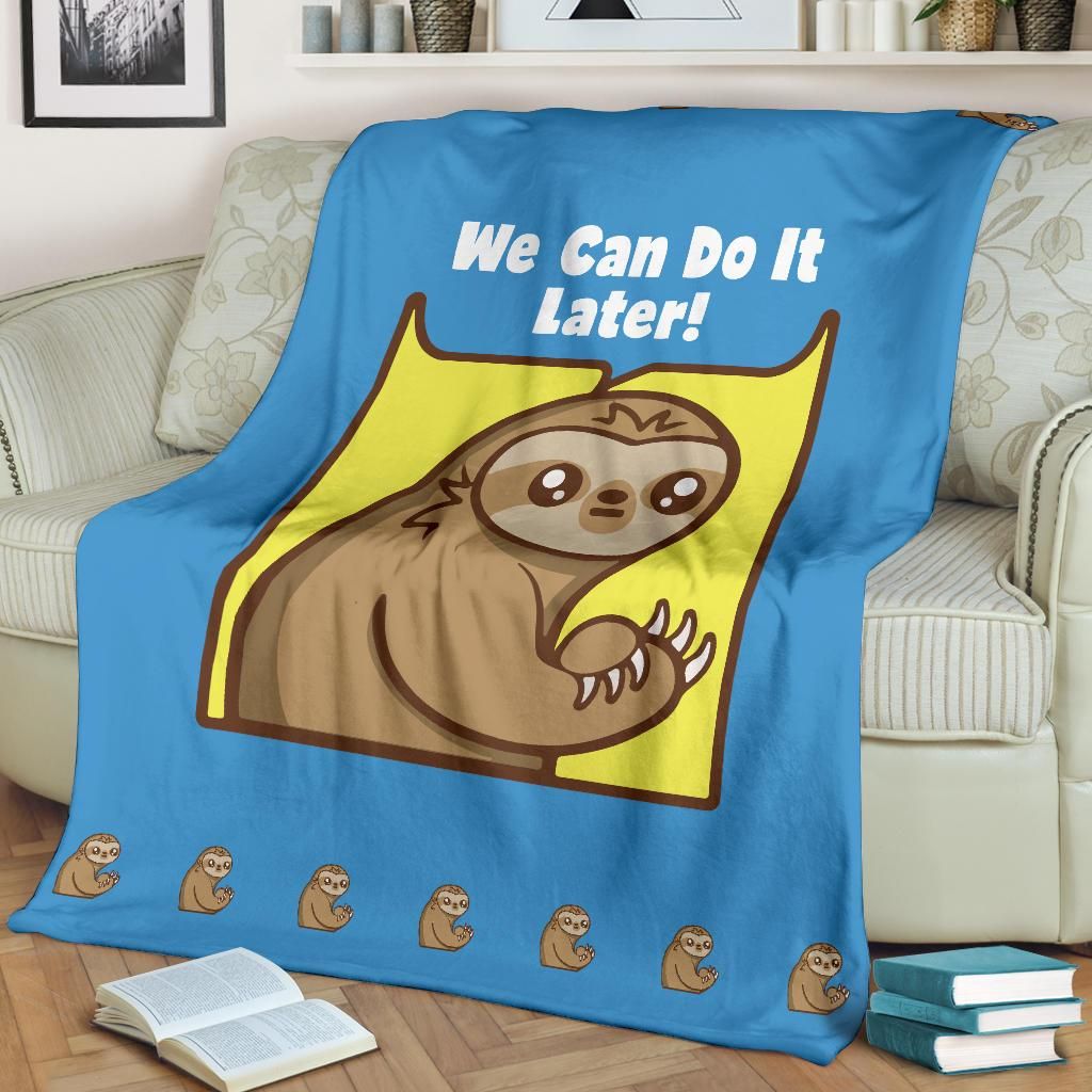 Sloth We Can Do It Later Quilt Blanket DHC020120134TD