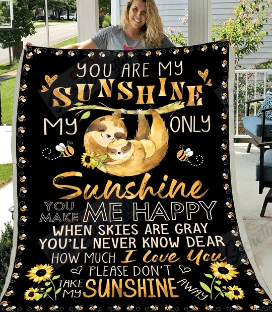 Sloth Fleece Blanket