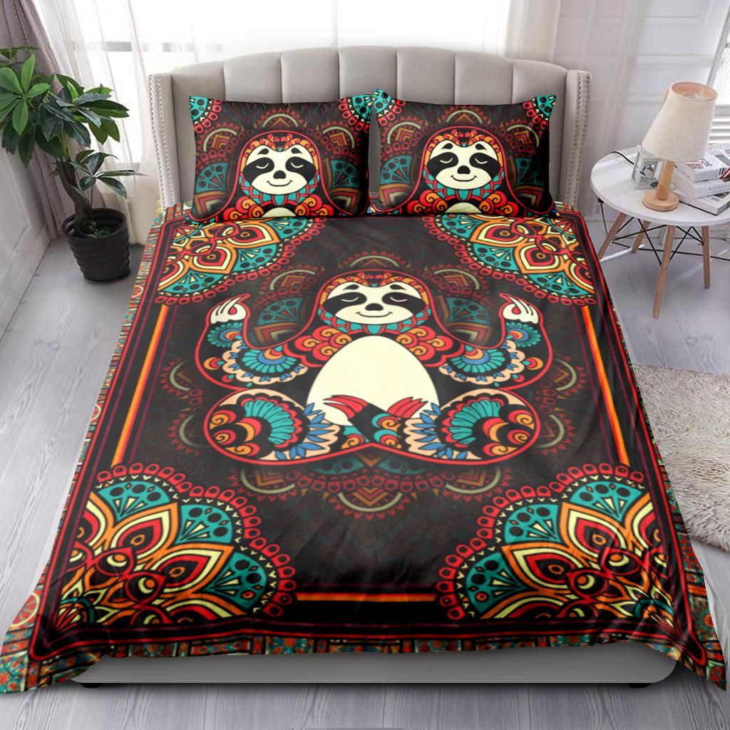 Sloth Yoga Bedding Set
