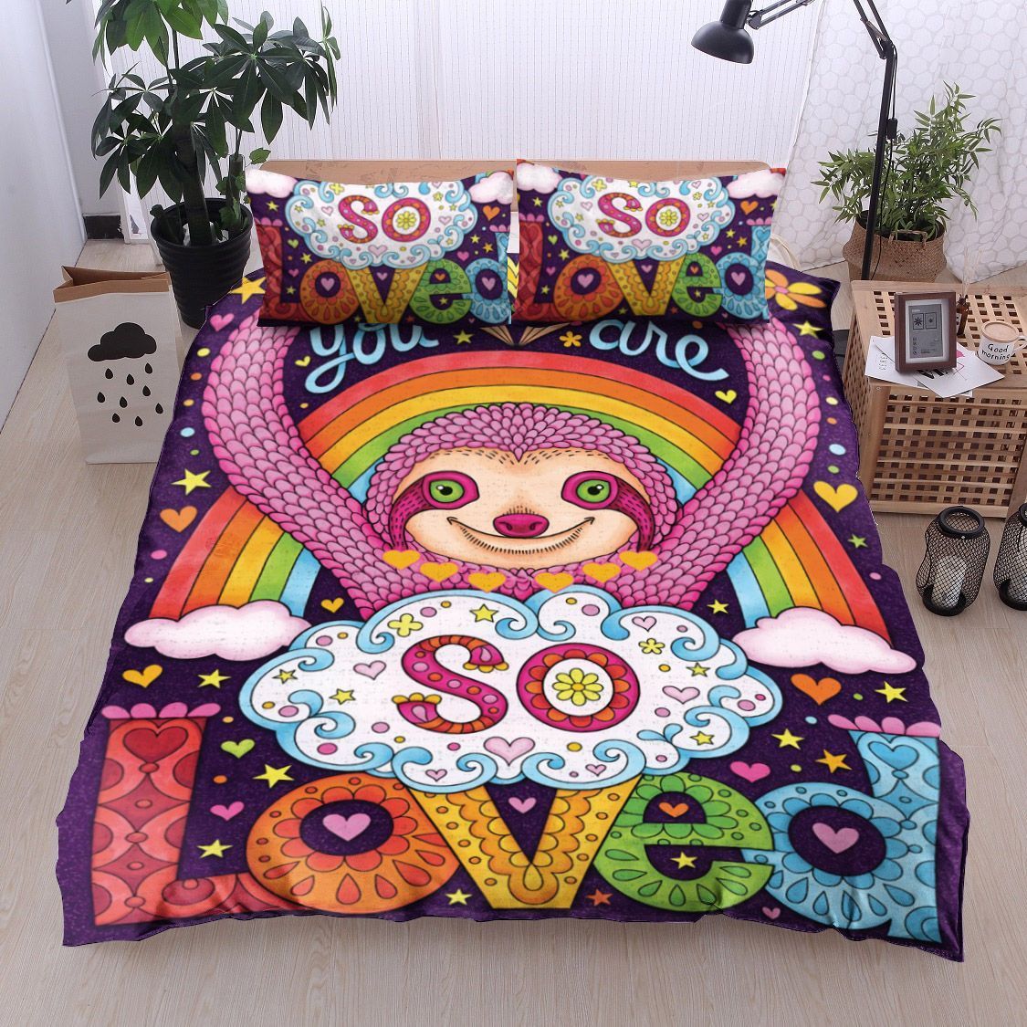 Sloth Your Are So Loved Bedding Set