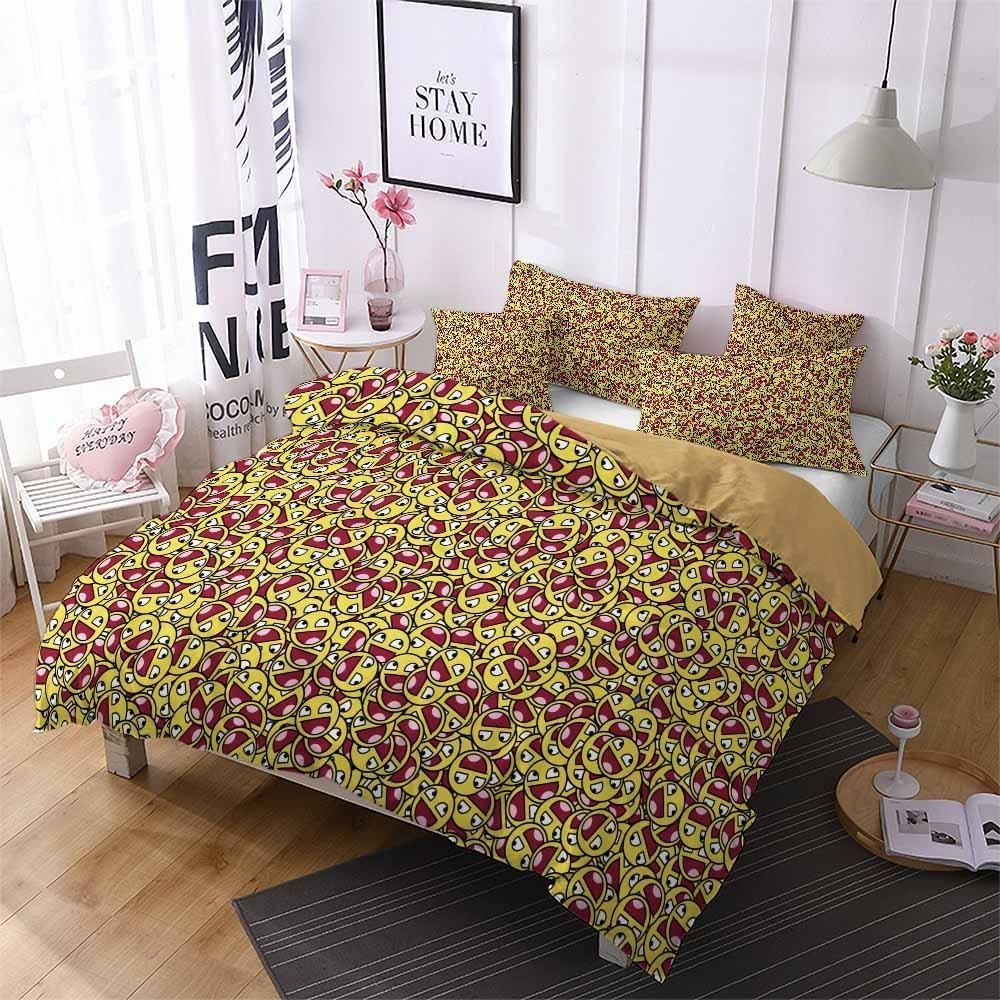 Smiley Emoji Printed Bedding Set