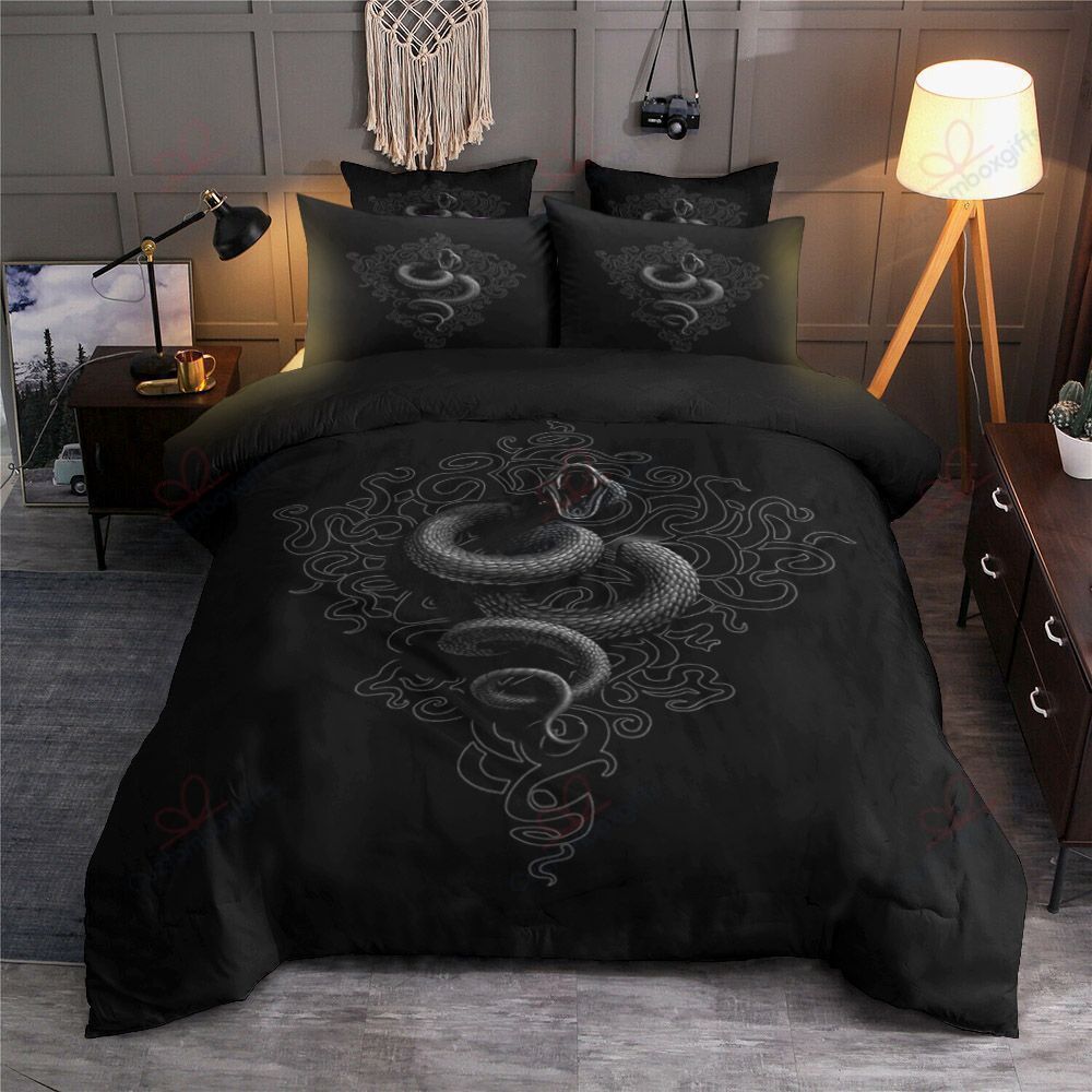 Snake Black Snake Bedding Set