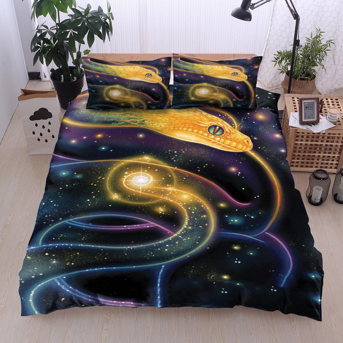 Snake Galaxy Bedding Set