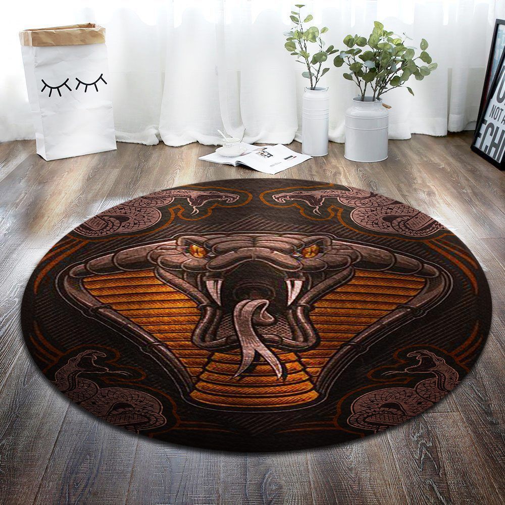 Snake Pattern Round Carpet