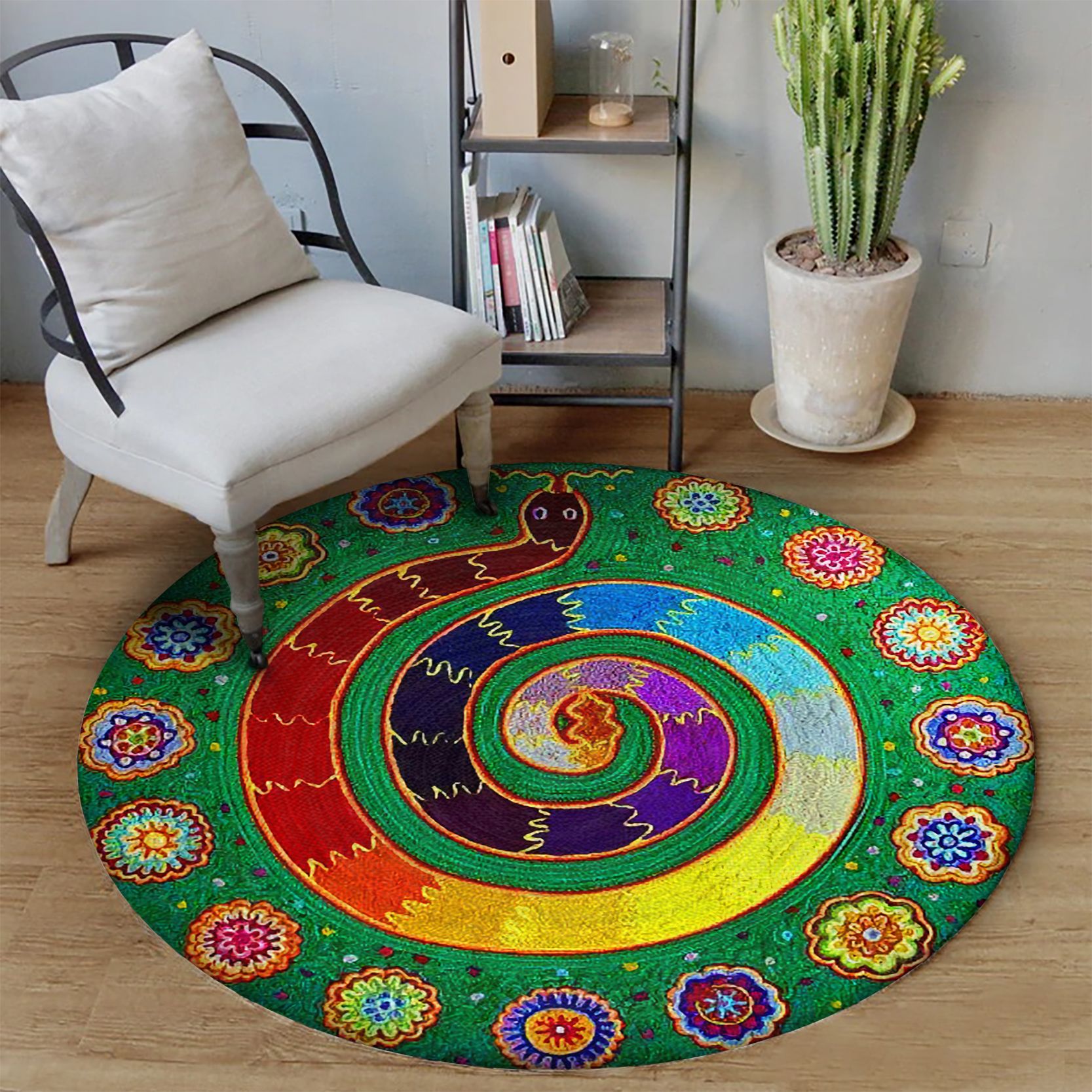 Snake Round Carpet