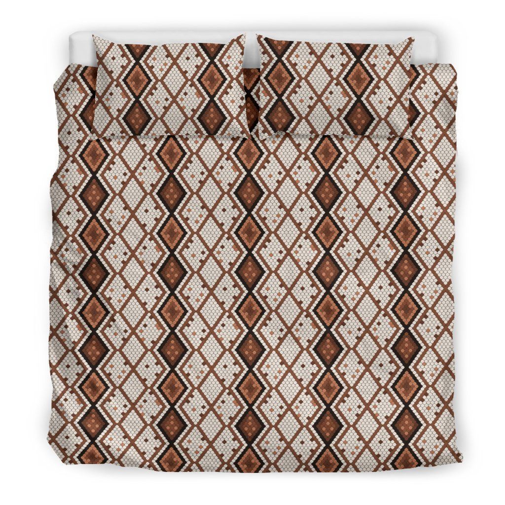 Snake Scales Brown Bedding Set